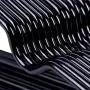 Metal Hanger Non-Slip Suit Coat Hangers Chrome and Black Friction, Suit Hangers, Pants Hangers, Metal Clothes Hanger with Rubber Coating, 16 Inches Wide, Set of 20 (Black) Metal Hanger Non-Slip Suit Coat Hangers Chrome and Black Friction, Suit Hangers, Pants Hangers, Metal Clothes Hanger with Rubber Coating, 16 Inches Wide, Set of 20 (Black)