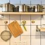 HOOKS Adhesive Hooks Wall Hooks 6 Pcs Hoks Heavy Duty Bamboo hook (Color DIY) Decorative 3M Stick Wall Hooks Clothes Hangers for Office Home Kitchen Coats Hats Keys Bags hooks