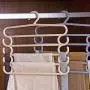 ONERIOME Non-Slip Pants Hangers Multi-Layers Clothes Hanger Holder Space Saving Wardrobe Organizer for Jeans Pants Towel Ties Hangers