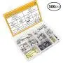 Picture Hanging Kit 500 PCS, Sutemribor Heavy Duty Assorted Picture Hangers with Screws for Picture Hanging Wall Mounting (500) Picture Hanging Kit 500 PCS, Sutemribor Heavy Duty Assorted Picture Hangers with Screws for Picture Hanging Wall Mounting (500)