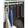 Flammi 20-Pack Mini S Shaped Hooks Hanging Hooks Chrome Plated for Jewelry Key Ring Dustpan Brush (1-3/4-Inch Long)