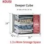KOUSI Portable Closet Wardrobe Closet Room Closet with Doors Wardrobe with Storage Wardrobes for Bedrooms Portable Closet Wardrobe Bedroom Armoire, White, 10 Cubes + 5 Hanger KOUSI Portable Closet Wardrobe Closet Room Closet with Doors Wardrobe with Storage Wardrobes for Bedrooms Portable Closet Wardrobe Bedroom Armoire, White, 10 Cubes + 5 Hanger