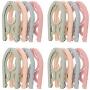 Wincspace 16 PCS Portable Folding Hanger Multifunction Magic Stretch Clothes Plastic Hangers Lightweight Clothes Drying Rack for Home and Travel (16)