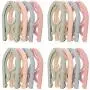 Wincspace 16 PCS Portable Folding Hanger Multifunction Magic Stretch Clothes Plastic Hangers Lightweight Clothes Drying Rack for Home and Travel (16)