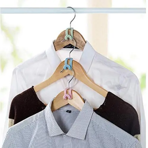 20Pcs Random Color Mini Clothes Hanger Creative Plastic Home Easy Hook Closet Organizer Storage Rack Holder Hook DIY Hanger for Clothes 20Pcs Random Color Mini Clothes Hanger Creative Plastic Home Easy Hook Closet Organizer Storage Rack Holder Hook DIY Hanger for Clothes