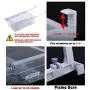 HapiLeap Fridge Drawer Organizer, Unique Design Pull Out Bins, Fridge Shelf Holder Storage Box, Small Size, Fit for Fridge Shelf Under 0.6"