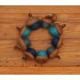 Blue Felted Acorn Ornaments, Set of 9, also available without hangers