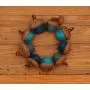 Blue Felted Acorn Ornaments, Set of 9, also available without hangers Blue Felted Acorn Ornaments, Set of 9, also available without hangers