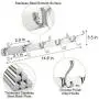 devesanter Coat Hooks Wall Mounted Self Adhesive Space-Saving Coat Hanger with 5 Stainless Steel Hooks for Coats Hats Scarves Clothes Key(1pack) devesanter Coat Hooks Wall Mounted Self Adhesive Space-Saving Coat Hanger with 5 Stainless Steel Hooks for Coats Hats Scarves Clothes Key(1pack)