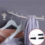Zconmotarich Clothes Storage Stainless Steel Wall Mount Clothes Hanger Rack Hook Swing Arm Ball Rotary Holder - 3