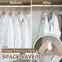 Smoxx Closet Hanger Wonder Space Saver Magic Extension Hook Clothing Rack 6pcs for Clothes Rolling Closet Organizer