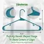 Neaterize Plastic Clothes Hangers| Heavy Duty Durable Coat and Clothes Hangers | Vibrant Colors Adult Hangers | Lightweight Space Saving Laundry Hangers | 20, 40, 60 Available (20 Pack - Blue) Neaterize Plastic Clothes Hangers| Heavy Duty Durable Coat and Clothes Hangers | Vibrant Colors Adult Hangers | Lightweight Space Saving Laundry Hangers | 20, 40, 60 Available (20 Pack - Blue)