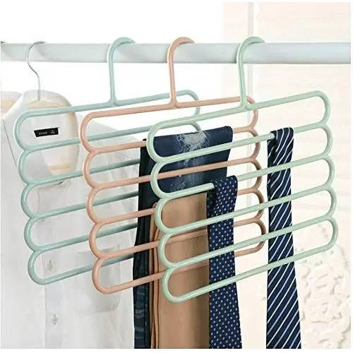 10pcs Random Color Pants Hangers Holders Multifunction Trousers Hanger Storage Rack Clothes Hanger Tie Scarfs Belt Towel Non-Slip Magic Hanger 10pcs Random Color Pants Hangers Holders Multifunction Trousers Hanger Storage Rack Clothes Hanger Tie Scarfs Belt Towel Non-Slip Magic Hanger