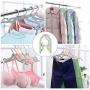 MIAOKE 24 Pcs Travel Hangers, Portable Folding Clothes Hangers for Coat, Pants, Skirt, Jackets and Dress, Foldable Clothes Drying Rack for Kids and Adults