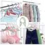 MIAOKE 24 Pcs Travel Hangers, Portable Folding Clothes Hangers for Coat, Pants, Skirt, Jackets and Dress, Foldable Clothes Drying Rack for Kids and Adults