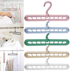 Liveday Rotate Folding Hanger Double-Used Clothes Rack Anti-Skid Portable Hanging for Home Wet Dry Clothes