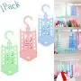 vmree Clothes Hanger Clothes 9 Hole Towel Hook Closet Organizer Plastic Storage Rack