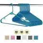 Neaterize Plastic Clothes Hangers| Heavy Duty Durable Coat and Clothes Hangers | Vibrant Colors Adult Hangers | Lightweight Space Saving Laundry Hangers | 20, 40, 60 Available (20 Pack - Blue) Neaterize Plastic Clothes Hangers| Heavy Duty Durable Coat and Clothes Hangers | Vibrant Colors Adult Hangers | Lightweight Space Saving Laundry Hangers | 20, 40, 60 Available (20 Pack - Blue)