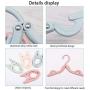 GTWCK Travel Hangers, Portable Folding Non-Slip Sturdy Clothes Hangers for Both Home Storage and Travel Use