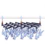 Fdit1 Stylish Pp Laundry Drying Rack Clothes Hanger with 29 Clips for Drying Socks Drying Towels (2#)