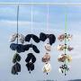 Womdee Sock Organizer for Laundry, Washing Drying Sock Laundry Helper, Clothesline Sock Storage Hangers Clothes Drying Rope Accessories for Outdoor Indoor Use
