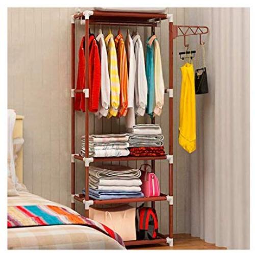 LF North American Walnut Wood Coat Rack, Floor Standing Clothes Hanger Bedroom Leaves Hat Hooks 186cm(H) (Color : Bronze)