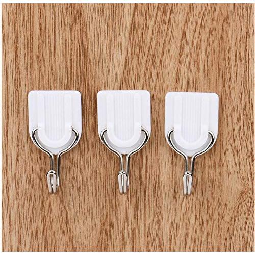 24pcs Strong Adhesive Hook Wall Door Sticky Hanger Holder Kitchen Bathroom White Hangers for Clothes