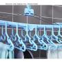 HJYPYJ Space Saving Magic Clothes Hangers Organizer, 360 Degree Rotation Windproof Hangers,for Bedroom Bathroom Balcony/Pink / 3 Pcs