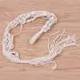 Flosky 3pcs/Set Macrame Plant Hanger Hanging Basket Flowerpot Holder Cotton Rope Home