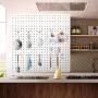 Pegboard Hooks Assortment, HomeCito 52 Pack Pegboard Storage Hooks System Peg Board Tool Hanger Set, Garage Kitchen Workshop Organizer Utility Hooks for 1/8" 1/4" Pegboard, Peg Locks Included