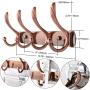 WEBI Wall Mounted Coat Rack with 4 Hooks for Hanging Coats,Coat Hanger Wall Mount Hook Rack Hook Rail Hat Rack for Wall,Jacket,Clothes,Antique Copper,2 Packs WEBI Wall Mounted Coat Rack with 4 Hooks for Hanging Coats,Coat Hanger Wall Mount Hook Rack Hook Rail Hat Rack for Wall,Jacket,Clothes,Antique Copper,2 Packs