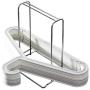 SAIYIDANZI Clothes Hanger Organizer Rack Sturdy Stainless Steel Clothes Caddy Storage Holder Stacker for Closet & Room Tidier Laundry Rooms Drying Rack (Hanger Organizer-A)
