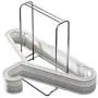 SAIYIDANZI Clothes Hanger Organizer Rack Sturdy Stainless Steel Clothes Caddy Storage Holder Stacker for Closet & Room Tidier Laundry Rooms Drying Rack (Hanger Organizer-A)