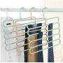 10PC Random Color Pants Hangers Holders Multifunction Trousers Hanger Rack Clothes Hanger Tie Scarfs Belt Towel Non-Slip Magic Hanger Decoration