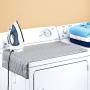 Houseables Ironing Blanket, Magnetic Mat Laundry Pad, 18.25''x32.5'', Gray, Quilted, Washer Dryer Heat Resistant Pad, Iron Board Alternative Cover