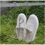 5pcs Connectable Shoes Drying Rack,Hangers Stainless Steel Shoes Hanging Storage,Baby Clothes Hanger