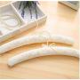 10 Pcs Top Grade White Cotton Fabric Padded Clothes Hanger Rack with Bowknot, Anti-Slip Dress Shirts Hanger with Embroidery Decoration 10 Pcs Top Grade White Cotton Fabric Padded Clothes Hanger Rack with Bowknot, Anti-Slip Dress Shirts Hanger with Embroidery Decoration