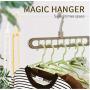 10PC Random Color Multi-Function Nine-Hole Hanger Space Saving Folding Magic Clothes Hanger Drying Closet Home Bedroom Holder Hanger Decoration 10PC Random Color Multi-Function Nine-Hole Hanger Space Saving Folding Magic Clothes Hanger Drying Closet Home Bedroom Holder Hanger Decoration