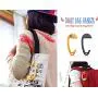 Portable Bag Hanger BAGMAN creative fun Hook (Brown) Portable Bag Hanger BAGMAN creative fun Hook (Brown)
