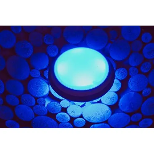 TriLuma Lamp, Portable, Rechargable LED Pod Lights with Adjustable Dimmer, 7 Vibrant Colors, 2 USB Charger Ports with Wall Hanger Accessories (Single Pod)