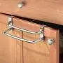 iDesign Axis Over-the-Cabinet Kitchen Dish Towel Bar Rack - 9&quot, Chrome