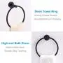 Hand Towel Ring, APLusee Stainless Steel Swivel Kitchen Towel Hanger, Modern Round Bathroom Hardware Space Saver, Matte Black Hand Towel Ring, APLusee Stainless Steel Swivel Kitchen Towel Hanger, Modern Round Bathroom Hardware Space Saver, Matte Black