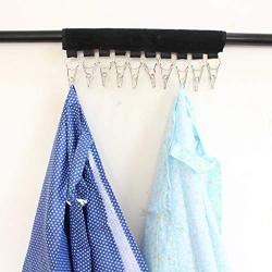 YOYOHOT 1 Pc Hat Organizer Portable Folding Clothes Hanger Scarve Sock Hat Cap Organizer Hanger Travel Accessories with 10 Clip