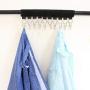 YOYOHOT 1 Pc Hat Organizer Portable Folding Clothes Hanger Scarve Sock Hat Cap Organizer Hanger Travel Accessories with 10 Clip