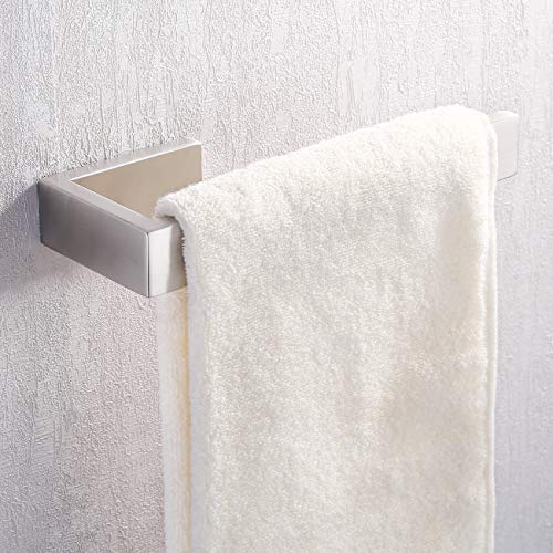 KES Hand Towel Holder Bathroom Towel Bar Kitchen Dish Cloths Hanger SUS 304 Stainless Steel RUSTPROOF Wall Mount No Drill Brushed Finish, A23580DG-2