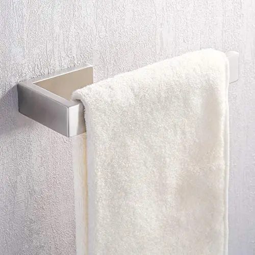 KES Hand Towel Holder Bathroom Towel Bar Kitchen Dish Cloths Hanger SUS 304 Stainless Steel RUSTPROOF Wall Mount No Drill Brushed Finish, A23580DG-2 KES Hand Towel Holder Bathroom Towel Bar Kitchen Dish Cloths Hanger SUS 304 Stainless Steel RUSTPROOF Wall Mount No Drill Brushed Finish, A23580DG-2