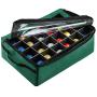 Tiny Tim Totes 83-DT5575 Premium | 48 Christmas Ornament Organizer Storage Boxes | Green, Case