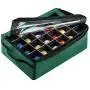 Tiny Tim Totes 83-DT5575 Premium | 48 Christmas Ornament Organizer Storage Boxes | Green, Case