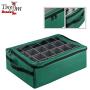 Tiny Tim Totes 83-DT5575 Premium | 48 Christmas Ornament Organizer Storage Boxes | Green, Case
