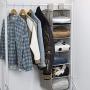 StorageWorks Hanging Closet Organizer, 6-Shelf Dorm Room Closet Organizers and Storage, Gray, 42”H x 12”W x 12”D